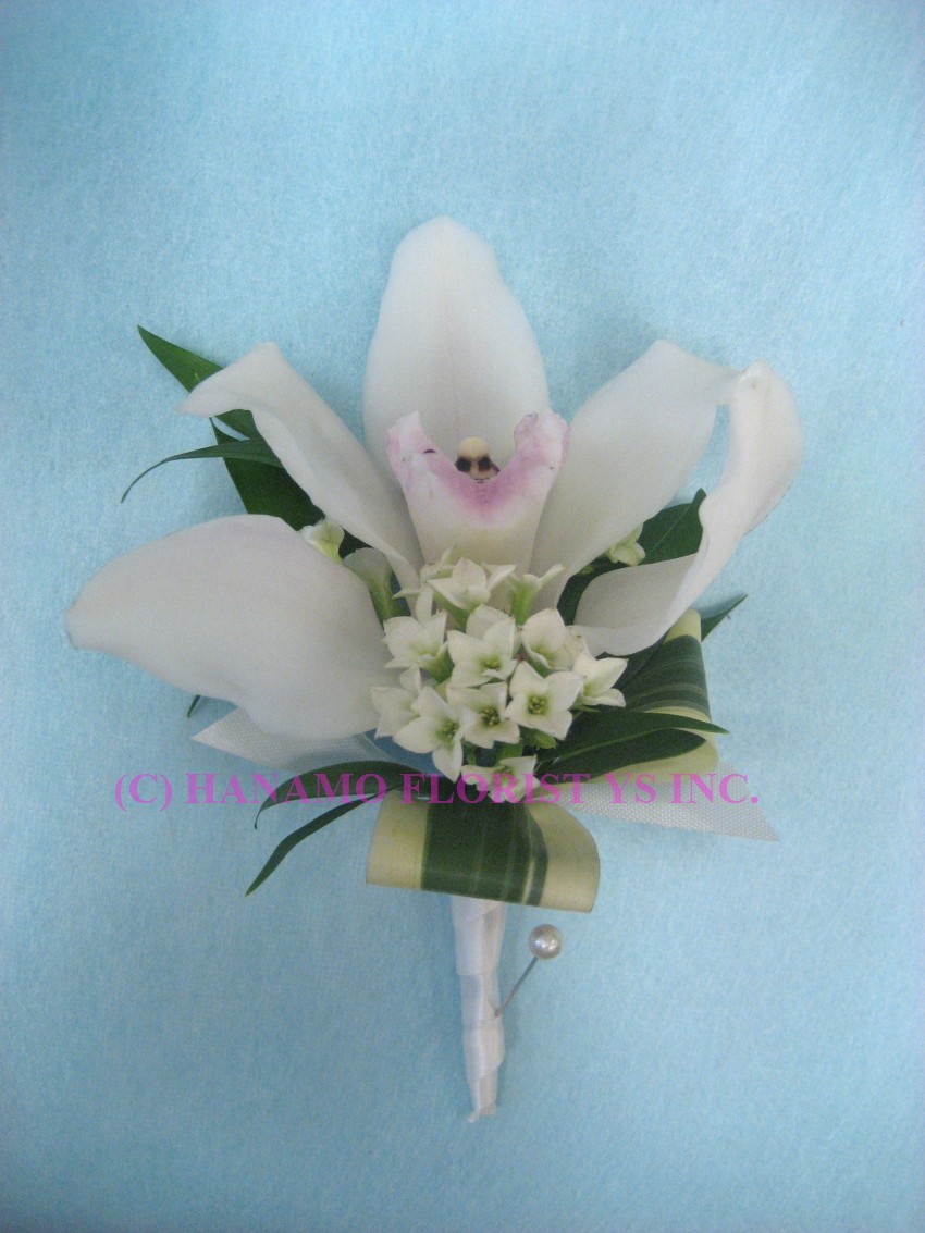 CORS031 Wedding Corsage Cymbidium